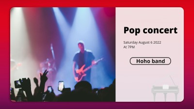 Creative Light Element Pop Concert Facebook Event Cover