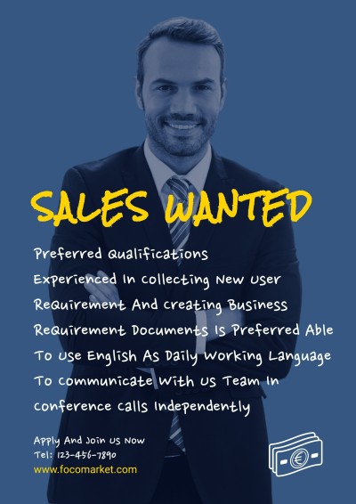 Simple Suit Man Typesetting Hiring LinkedIn Post