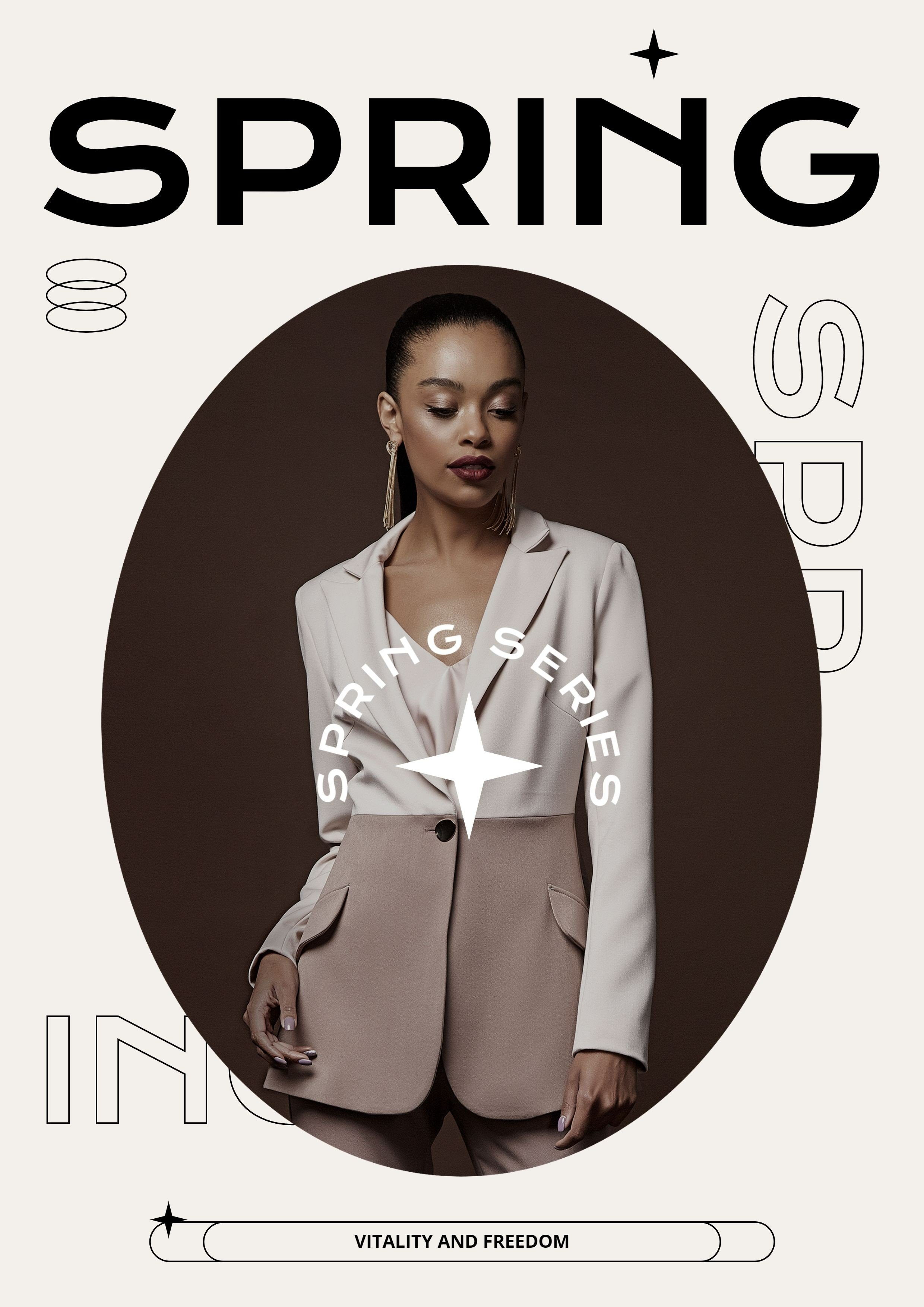 Women's Clothing Spring Fashion Product Promo Advertising Poster