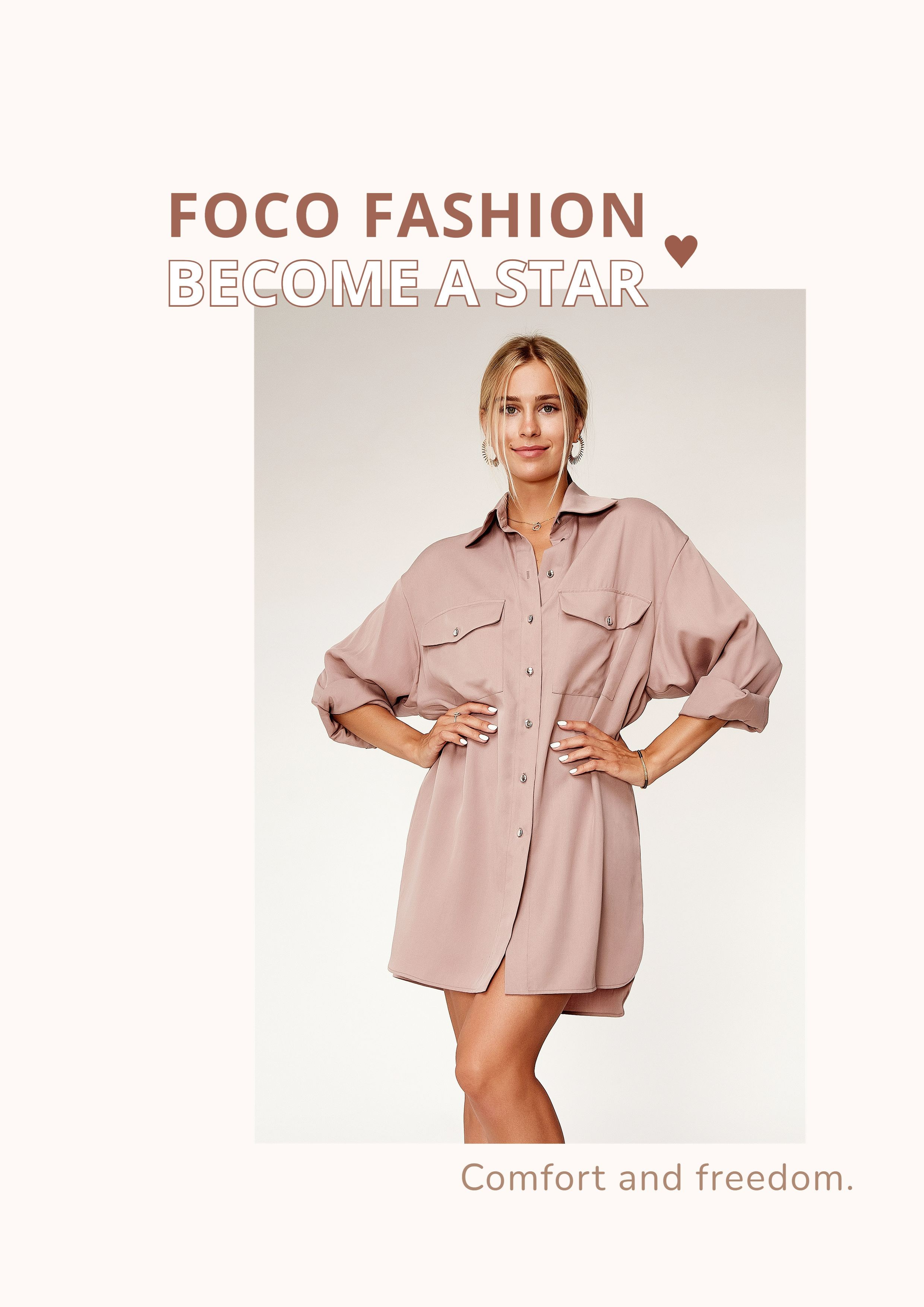 Minimalist Women's Wear Display Sale Advertising Poster