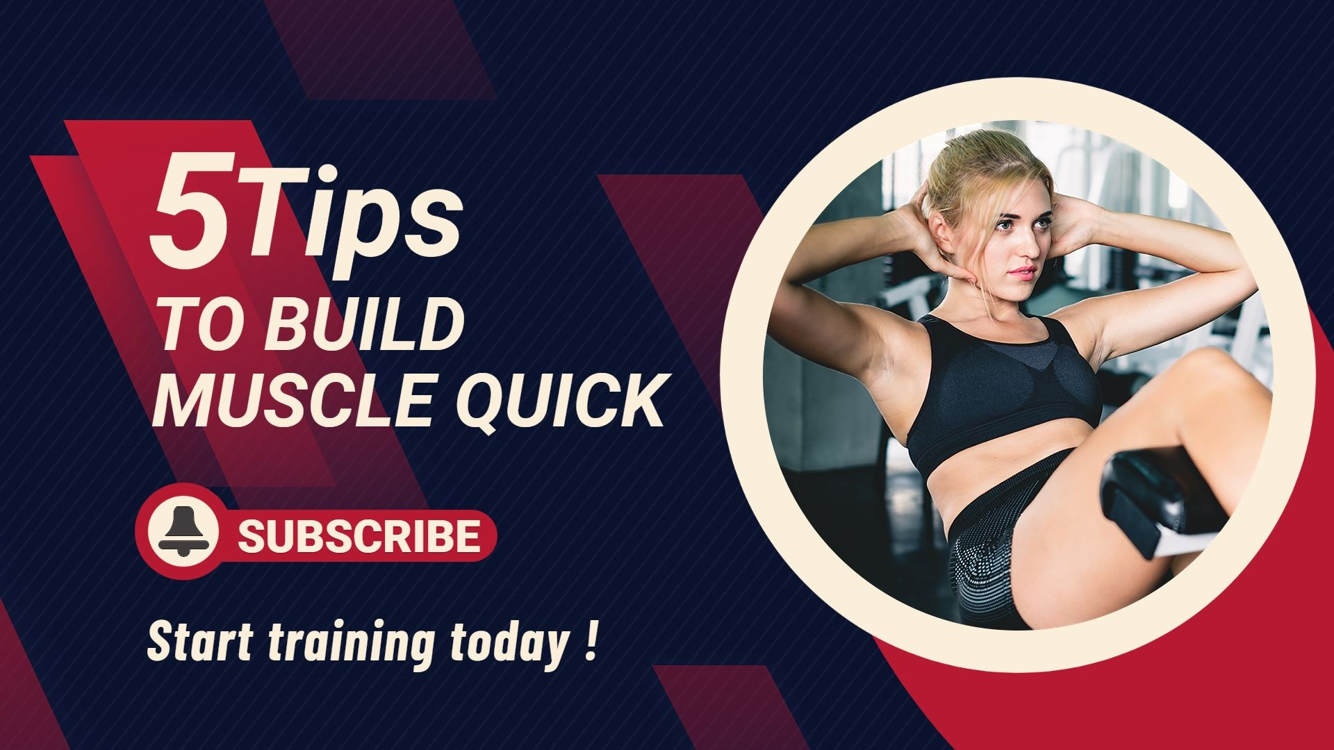Simple Build Muscle Tips Sharing Youtube Thumbnail
