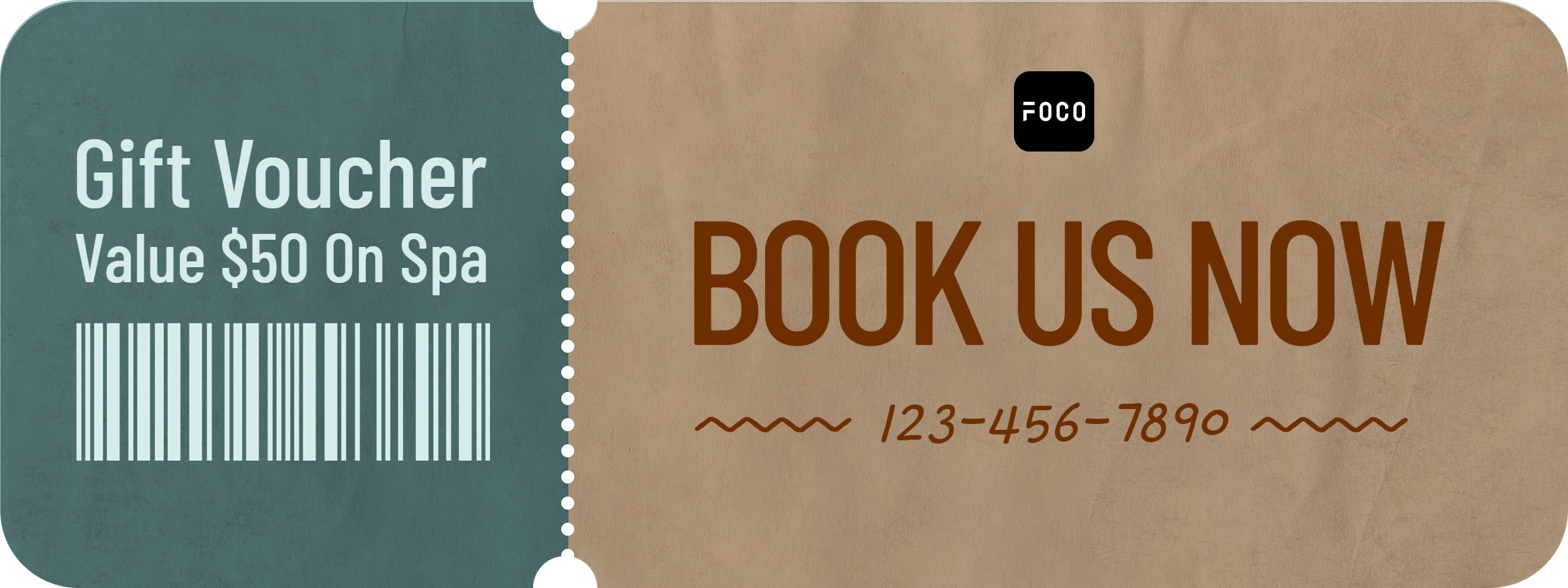 SPA Beauty Parlor Gift Voucher Promo Coupon