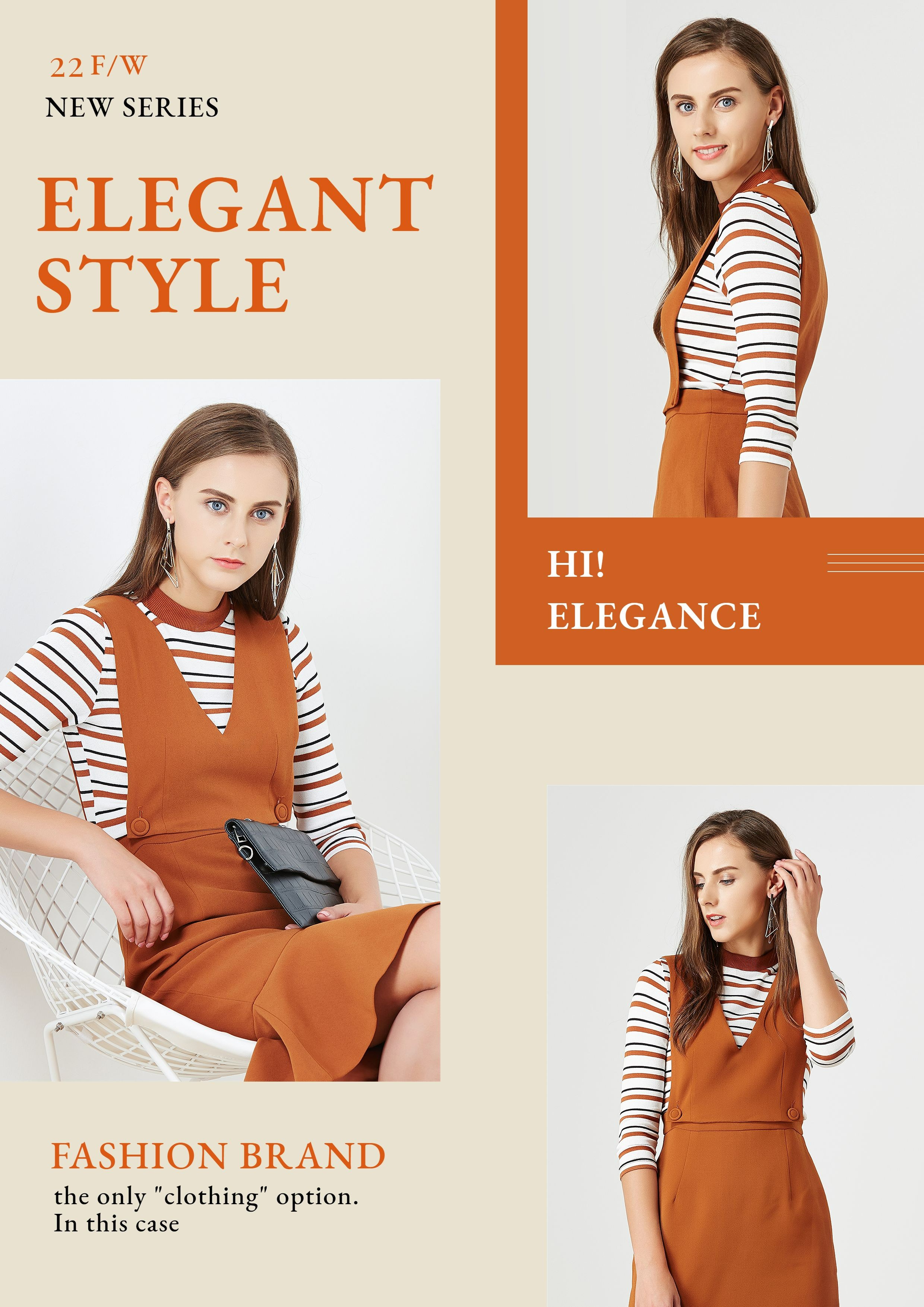 Women's Clothing Fall Winter Season Fashion New Product Arrival Advertising Poster