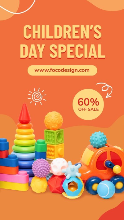 Cartoon Car Children's Day Toy Hobby Handcraft Discount Sale Promo Ecommerce Story