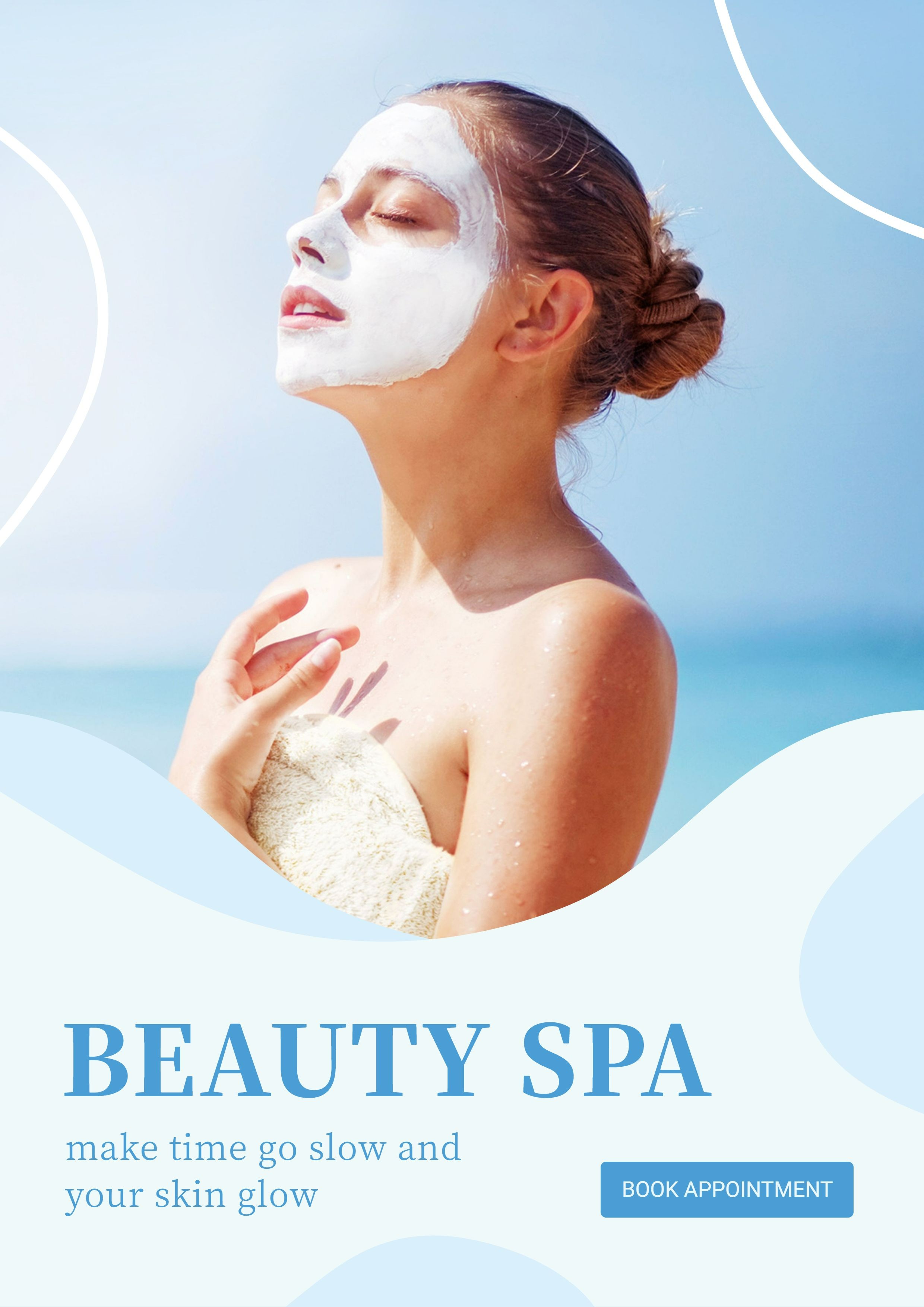Literary Sunlight Element Beauty SPA Discount Promotion Advertising Poster