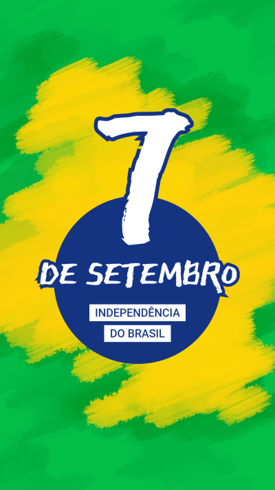 Simple Brush Pattern Decorate Independence Day Of Brazil Instagram Story