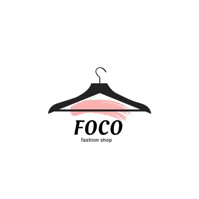 Pink Brush Element Women's Fashion Clothing Brand Logo