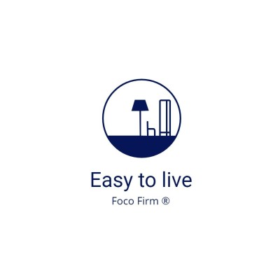 Hand Painted Style Circle Element Real Estate Agency Company Logo