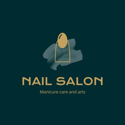 Fashion Brush Element Nail Art Manicures Salon Beauty Services Brand Logo