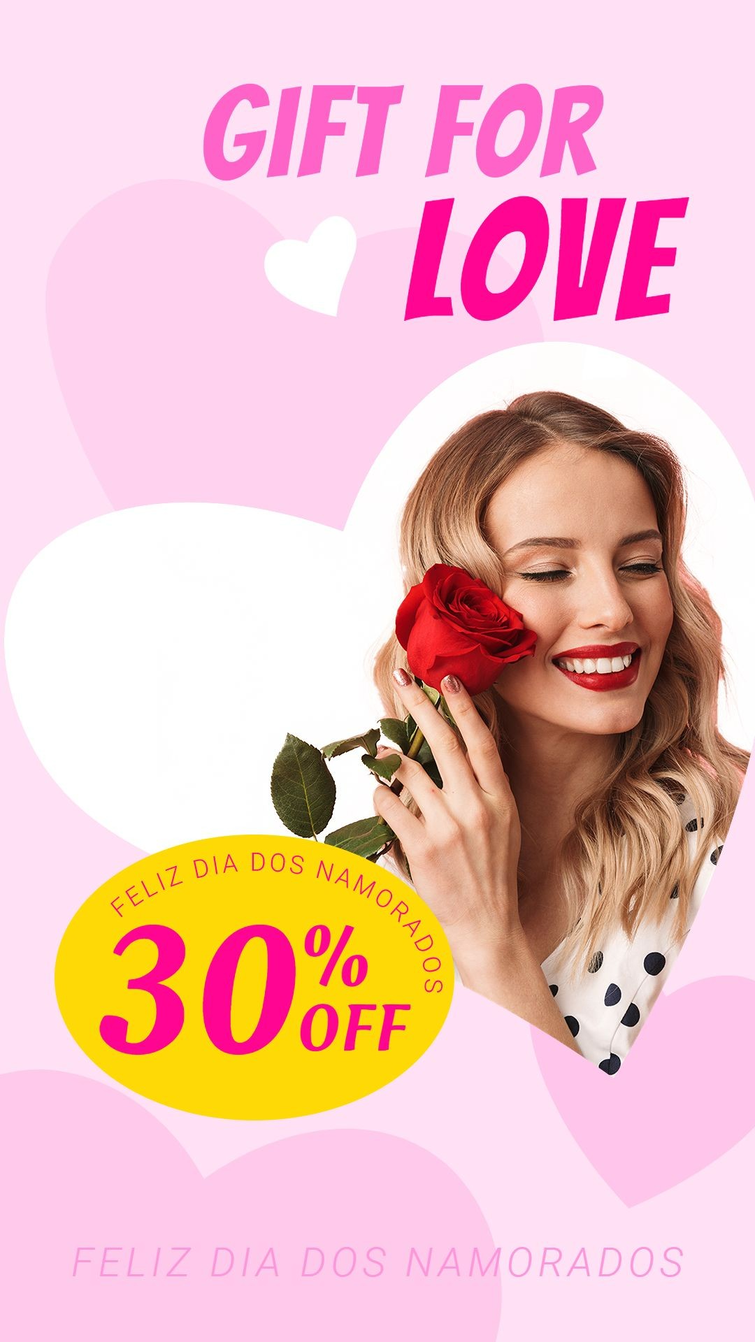 Brazil Valentine's Day Dia dos namorados Discount Sale Promo Ecommerce Story