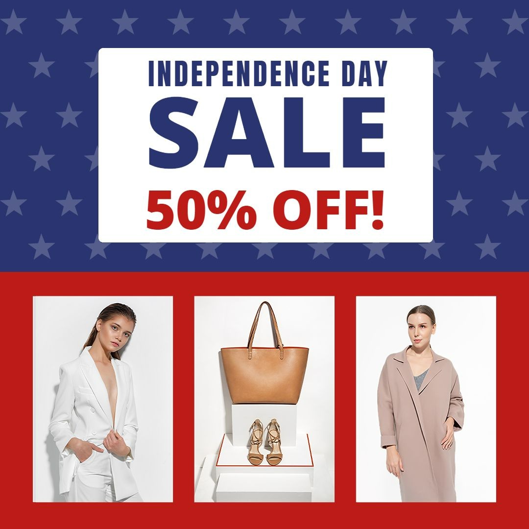 Independence Day July The Fourth Women's Fashion Multiple Pictures Discount Sale Promotion Ecommerce Product Image