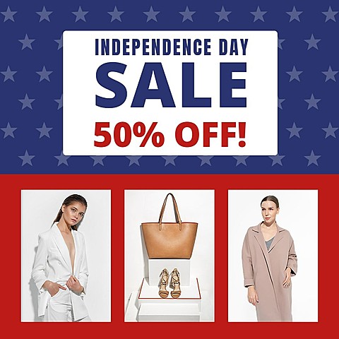 Independence Day July The Fourth Women's Fashion Multiple Pictures Discount Sale Promotion Ecommerce Product Image