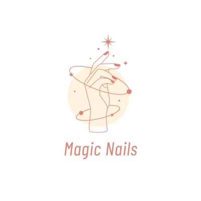 Circle Element Nail Art Manicures Salon Beauty Services Brand Logo
