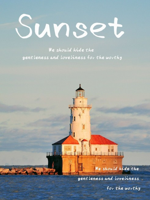 摄影排版风景海边简约风plog模板预览效果