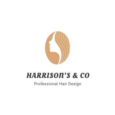 Ellipse Element Hair Salon Barber Shop Beauty Services Brand Logo
