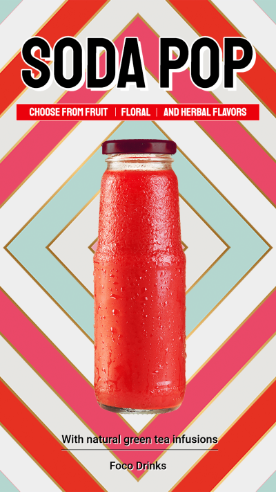 Soft Drink Soda Pop Creative Campaign Product Promo Ecommerce Story