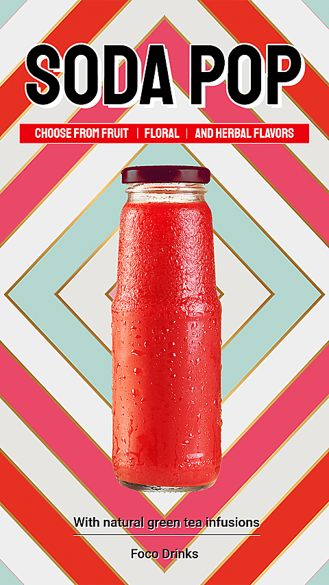 Soft Drink Soda Pop Creative Campaign Product Promo Ecommerce Story