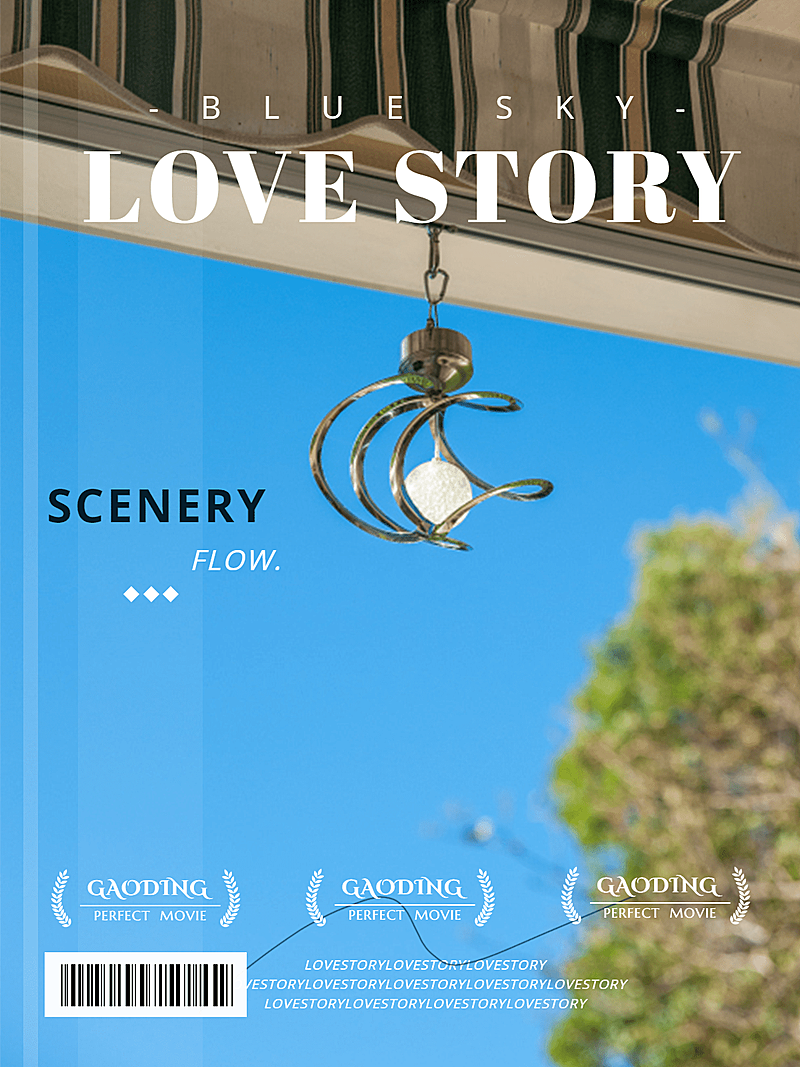 日常晒照电影海报/杂志风plog模板