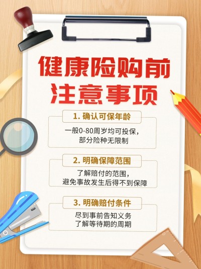 金融健康保险注意事项知识科普理念推广小红书配图