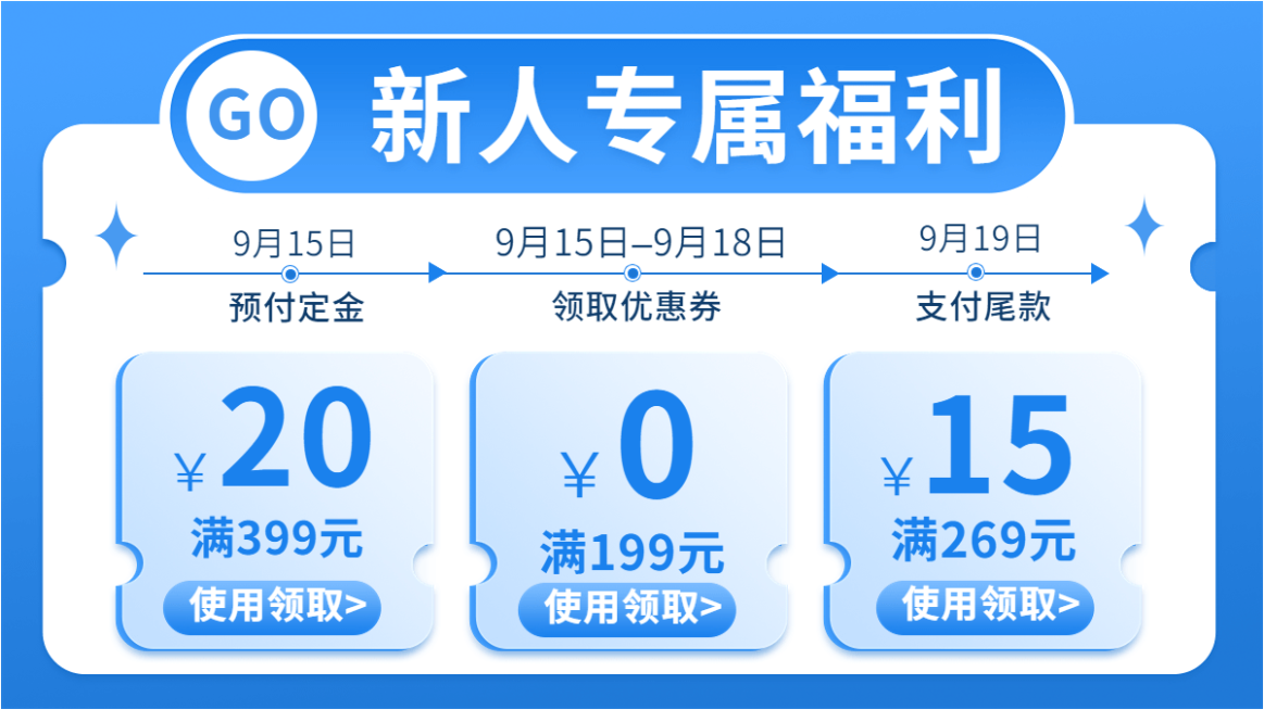 电商通用新人福利海报banner预览效果