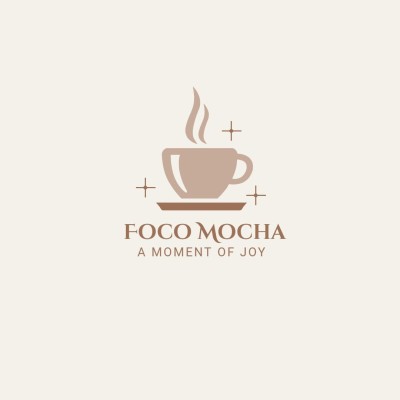 Cartoon Coffee Cup Element Cafe Coffee Shop Logo