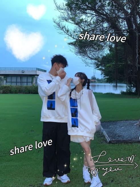 七夕情人节情侣晒照简约风plog模板预览效果