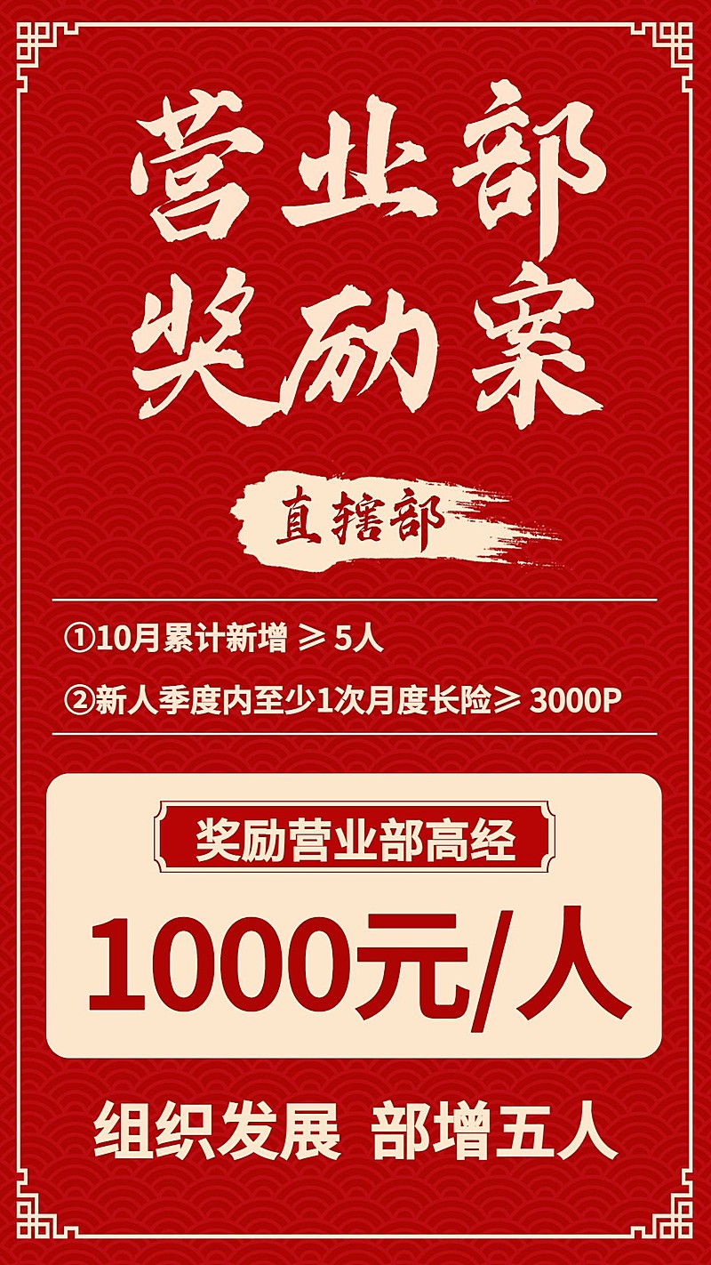 保险行业激励政策奖励案纯文字喜庆