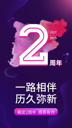 倒计时/周年庆/2周年/手机海报