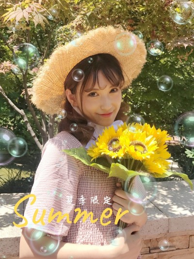 夏天郊游花朵玩法晒照简约风plog模板