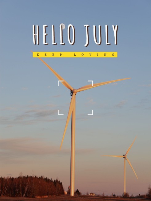 通用7月你好月初问候实景plog预览效果