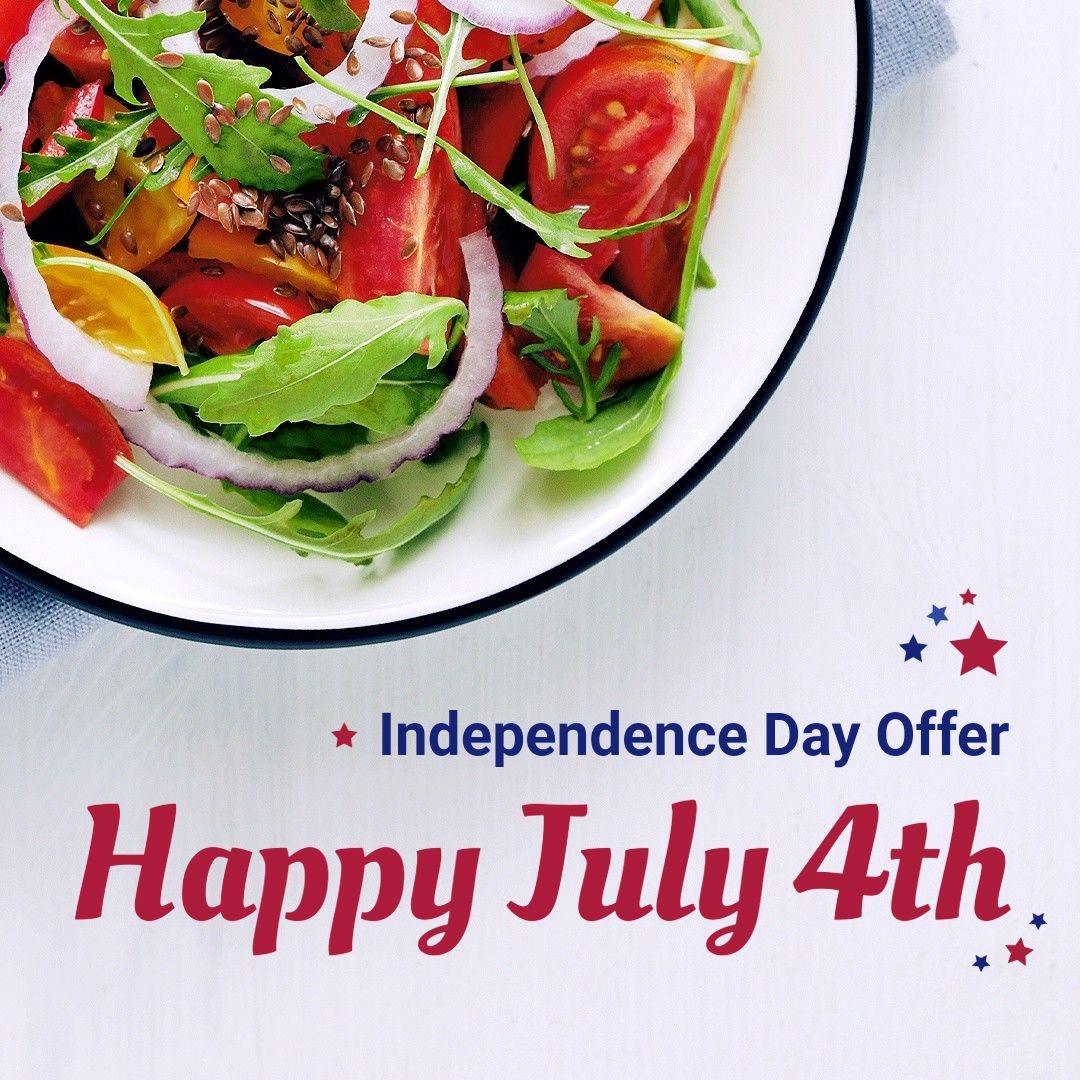 Independence Day Fourth Of July Salad Healthy Food Promotion Ecommerce Product Image