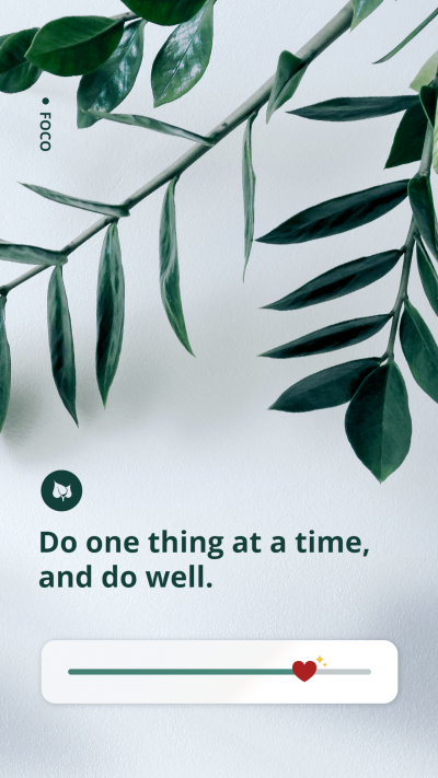 Literary Style Green Leaf Element Interface Simulation Text Quotes Instagram Story
