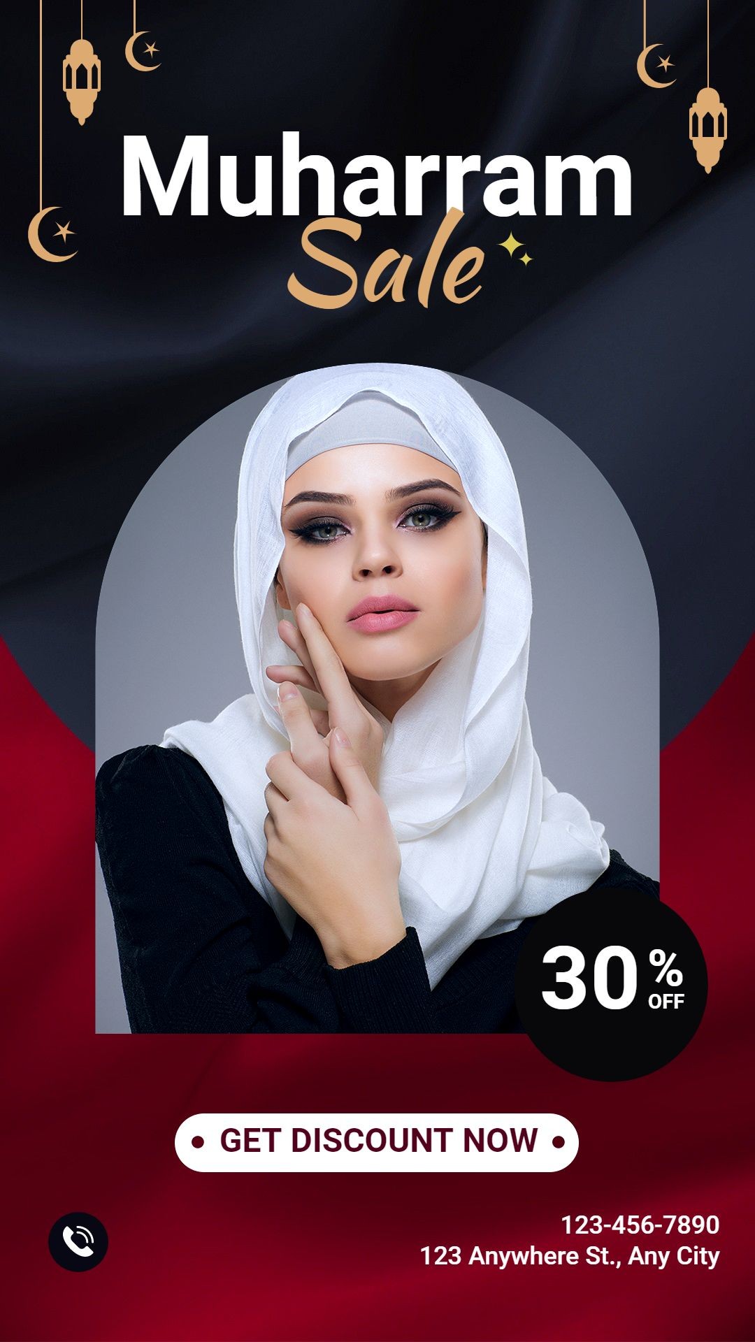 Muharram Islamic New Year Muslim Women's Fashion Sale Ecommerce Story预览效果