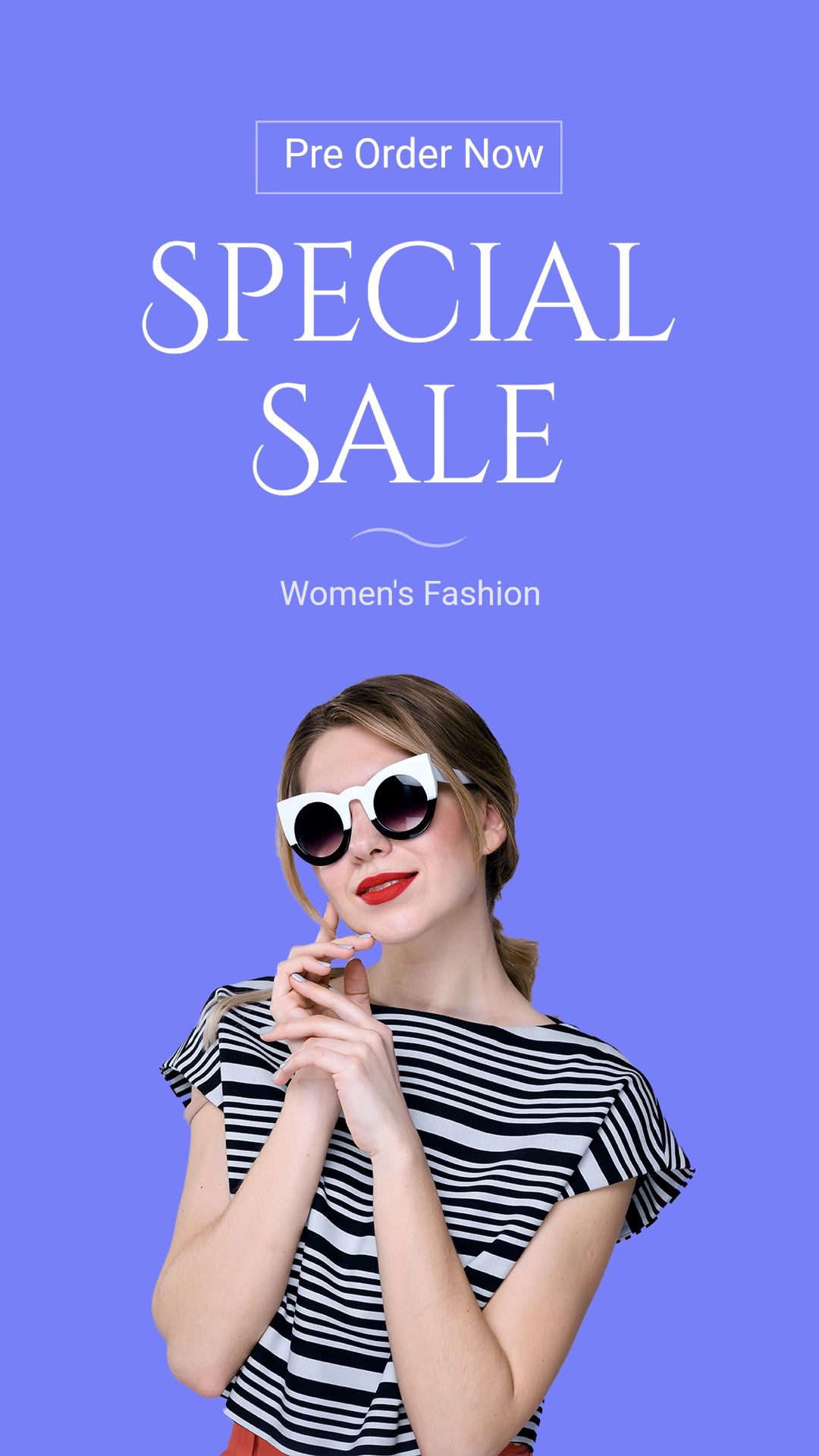 Purple Background Women's Fashion Sale Promotion Ecommerce Story预览效果