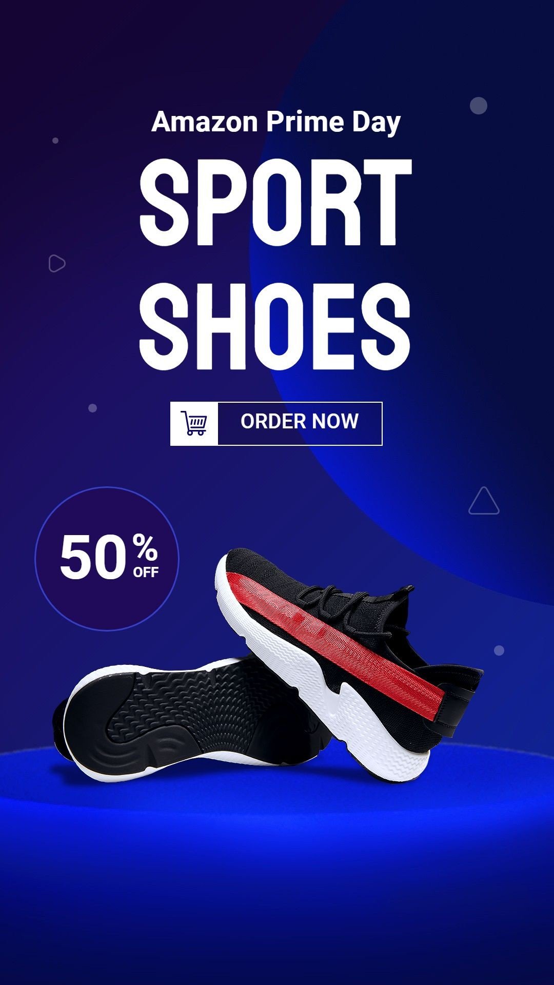 Amazon Prime Day Sports Running Shoes Discount Sale Promotion Ecommerce Story预览效果