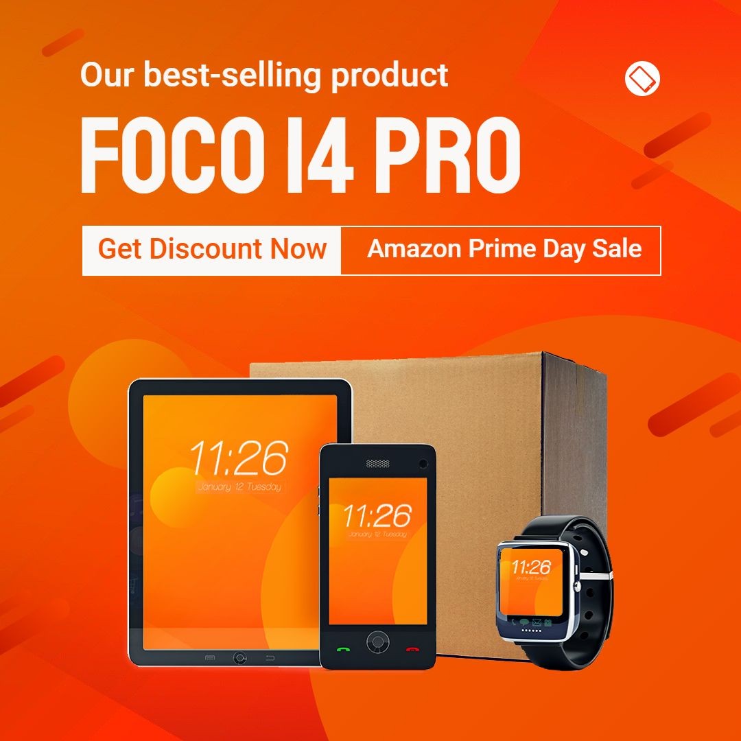 Amazon Prime Day Smart Electronic Devices Discount Sale Promo Ecommerce Product Image预览效果