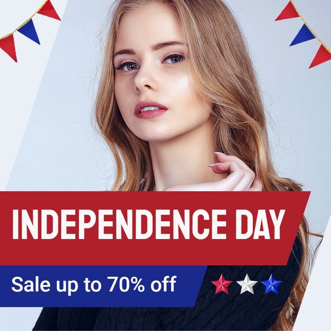 Star Element Independence Day Fourth Of July Women's Fashion Discount Promotion Sale Ecommerce Product Image