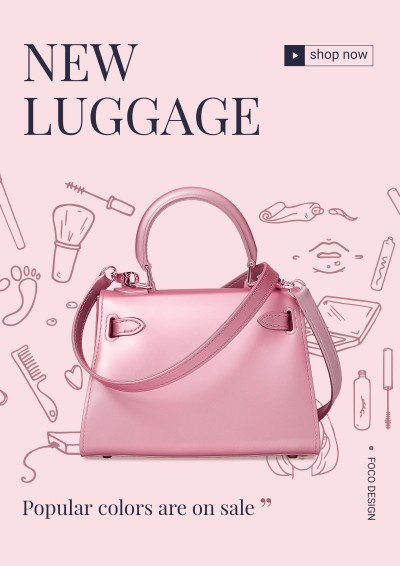 Women's Handbag Fashion Purse New Product Arrival Promotion Advertising Poster
