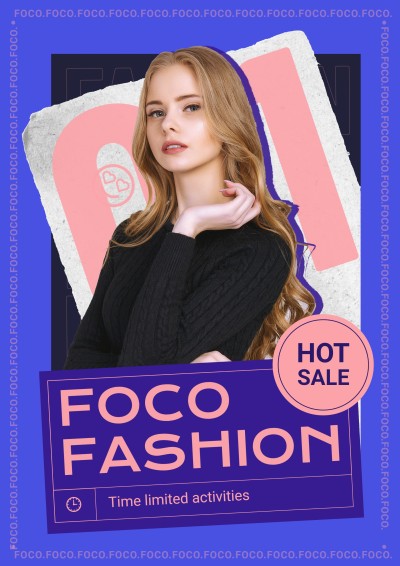 Women's Wear Fashion Product Sale Promotion Advertising Poster