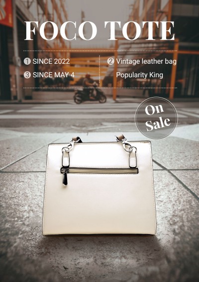 Women's Tote Bag Purse Product Promotion Advertising Poster