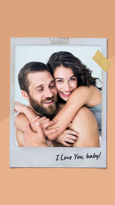 Minimalist style Tape Element Couple Moment Record Simple Text Instagram Story