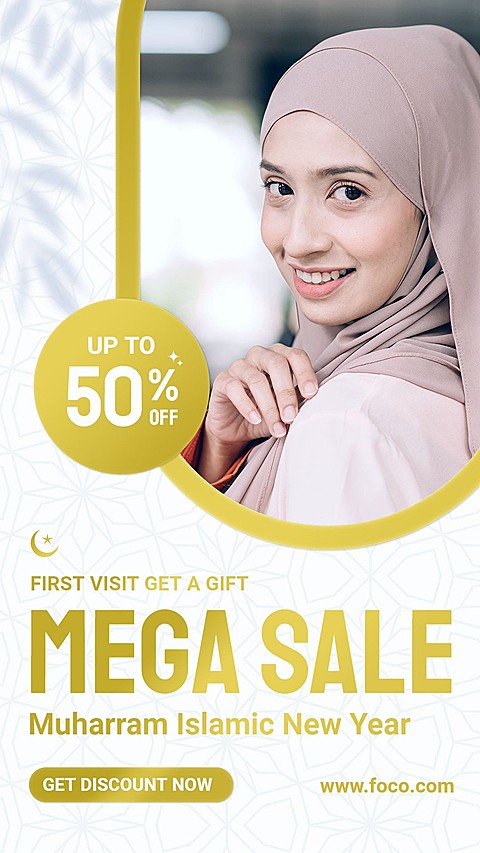Muharram Islamic New Year Muslim Women's Fashion Discount Promo Sale Ecommerce Story