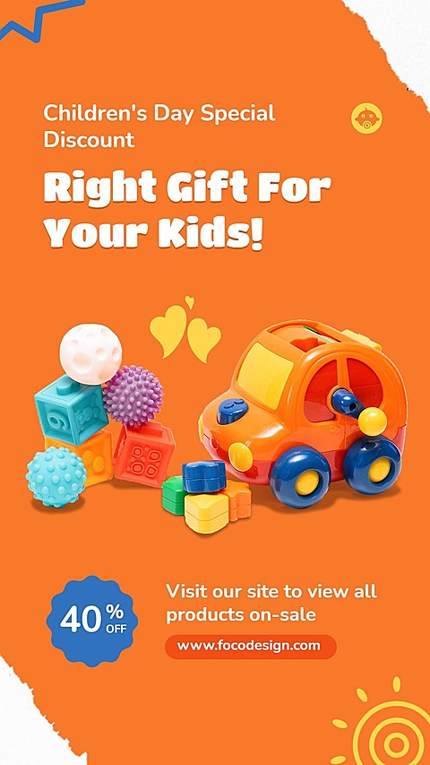 Ellipse Element Children's Day Toy Hobby Handcraft Discount Sale Promo Ecommerce Story