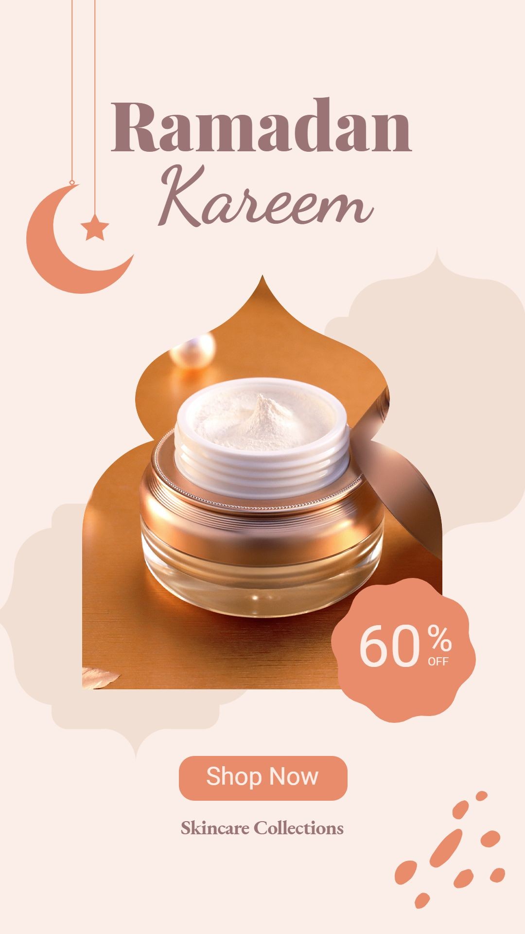 Geometry Brush Eid Idul Ramadan Skincare Cosmetics Sale Promotion Ecommerce Story预览效果