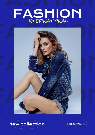 Women's Clothing Fashion Wear New Product Collection Arrival Promotion Advertising Poster