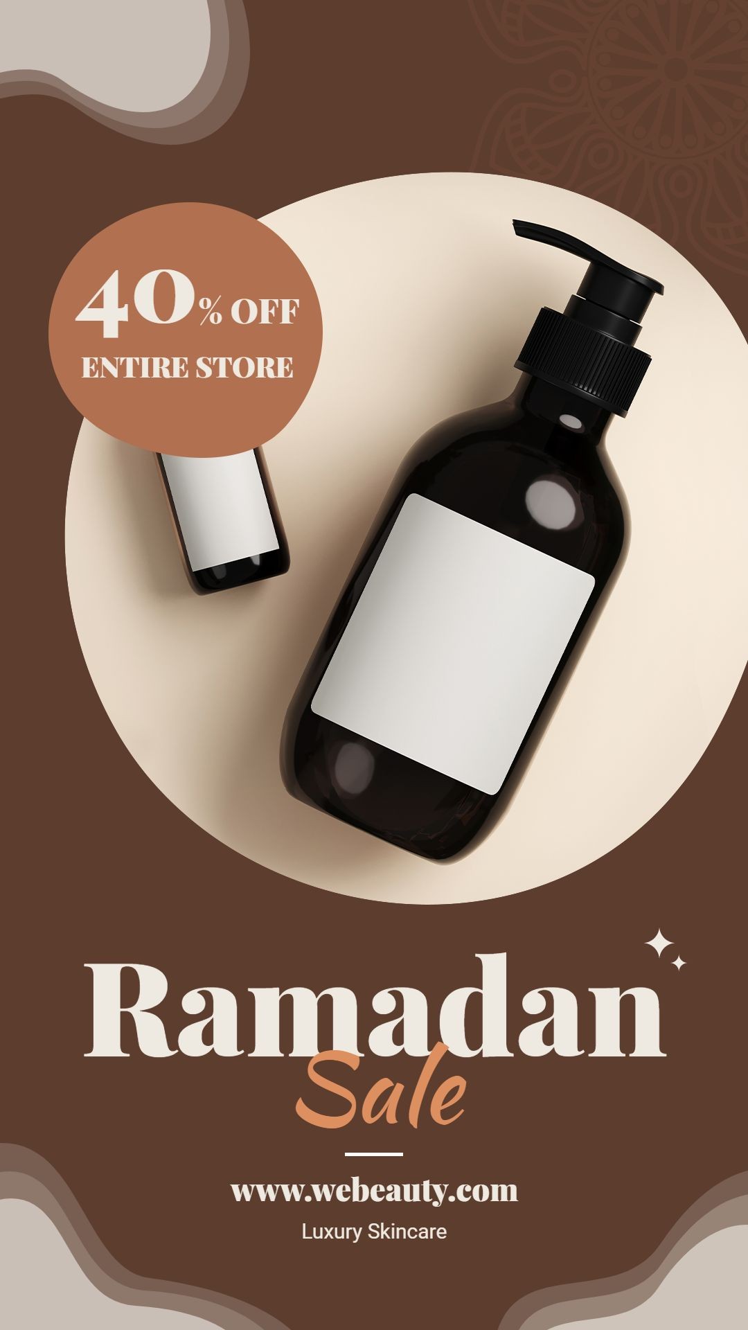 Eid Idul Ramadan Skincare Cosmetics Sale Promotion Ecommerce Story