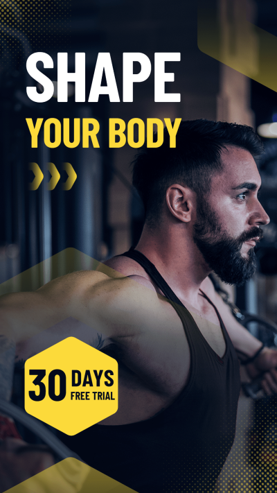 Hexagon Element Gym Membership Discount Promo Sale Ecommerce Story