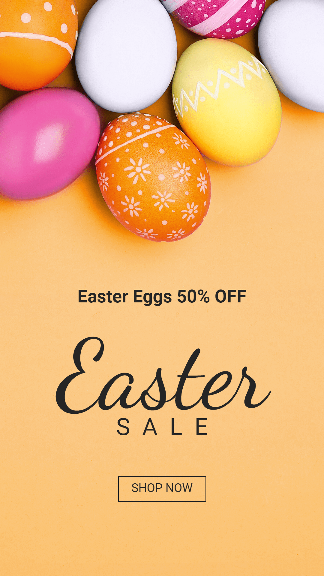 Rectangle Element Easter Egg Home Decorations Sale Promotion Ecommerce Story预览效果