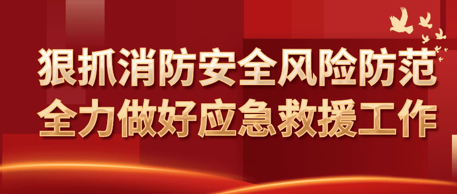 消防工作汇报党政民生公众号首图
