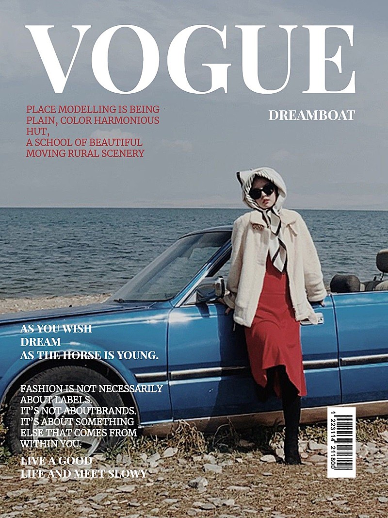 杂志海报风自拍人物杂志风plog模板